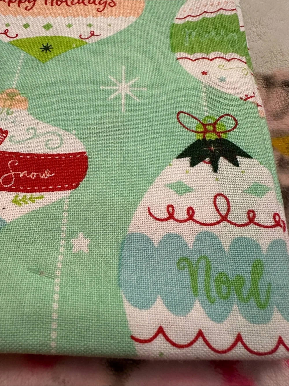 2-Piece Set. Happy Holidays Ornament Kitchen Towel - DII